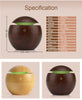 Image of Aroma Essential Oil Diffuser/ Humidifier with 7 Colors LED lights & USB charge