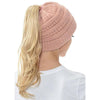 Image of Soft Knit Ponytail Beanie