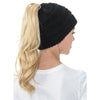 Image of Soft Knit Ponytail Beanie