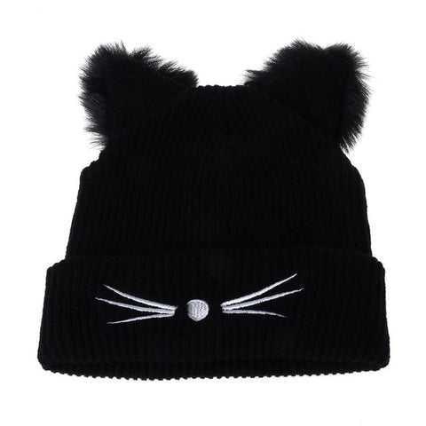 Cat Ears Women Warm Winter Beanie