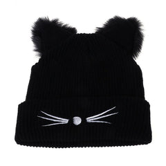Cat Ears Women Warm Winter Beanie