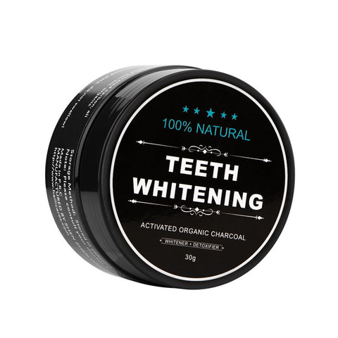 Bamboo Toothbrush & Teeth Whitening Powder Kit with Organic Charcoal