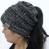 Image of Soft Knit Ponytail Beanie