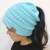 Image of Soft Knit Ponytail Beanie
