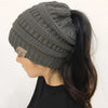 Image of Soft Knit Ponytail Beanie